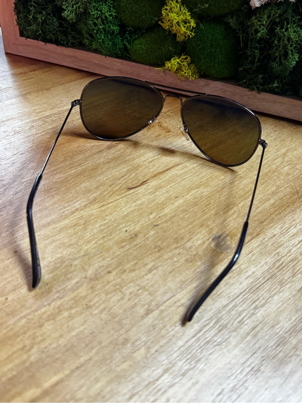 Brown Aviator Sunglasses — Unbranded